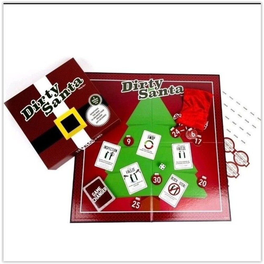 Dirty Santa Party Kit Game for Family Game Night, Holiday, Up to 35 players New
